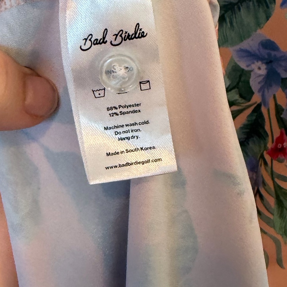 Bad Birdie Men’s Golf Polo Short Sleeve Tropical size small - Picture 5 of 6
